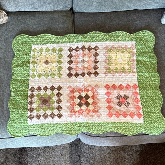 Other - Cottagecore quilted style set of 2 large pillowshams